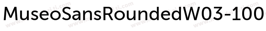 MuseoSansRoundedW03-1000 Regular字体转换